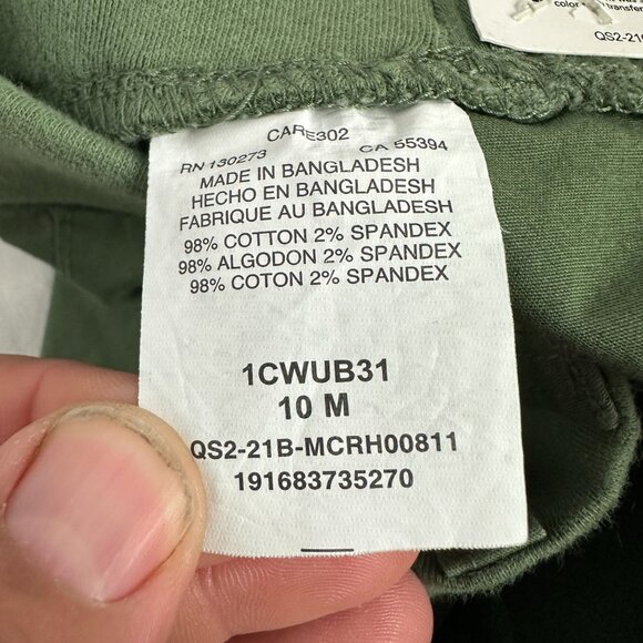 Lee Midrise Bermuda Utility Shorts Midrise Regular Fit Size M Moss Green - Picture 6 of 8